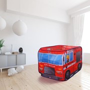 Детская игровая палатка «Пожарная машина» 73×73×114 см фотография