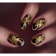 Наращивание ногтей: роспись китайская роспись лепка фото