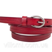 Женский узкий кожаный ремень ETERNO E7096-red фото
