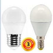 Светодиодные LED лампы 6W G45 E14/Е27 шарик 510lm 4000 К мат. стекло Гарантийный срок, мес: 36
