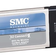 Беспроводной адаптер SMC SMCWCB-G 802.11G 54 Mbps Wireless CardBus Adapter, PCMCIA фото