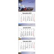 Настенный квартальный календарь с 3 спиралями фото