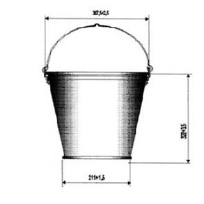 ведро 12л размеры. 1-01. ведро сибртех 67590 9 л. оцинкованное ведро 12л габариты. ведро 10 л габариты.