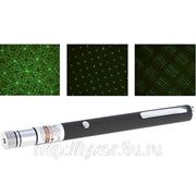 Зеленая лазерная указка 50 мВт + насадка фото