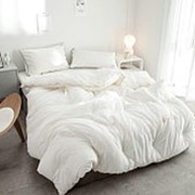 Одеяло Mency средней плотности (Белый) 1.5 спальный