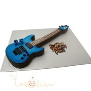 Праздничный торт в виде гитары №858 фотография