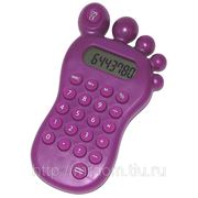 Калькулятор с головоломкой фиолетовый в виде ступни (843674) фото