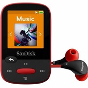 Фоторамка цифровая SanDisk SDMX24-004G-G46R, МР3 Sansa Clip Sports 4GB Red (красный) фото