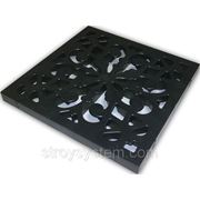 Решетка пластиковая к дождеприемнику Декоративная черная фото