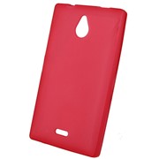 Чехол силиконовый матовый для Nokia lumia X2 dual красный фотография