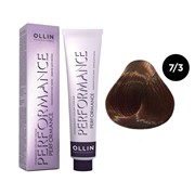Крем-краска для волос OLLIN Performance 7/3 русый золотистый, 60 мл