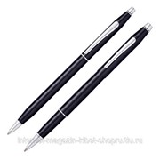 Набор подарочный Cross Classic Century - Black Lacquer, шариковая ручка + ручка-роллер