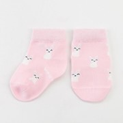 Носки Крошка Я 'Зайчики', розовый, 8-10 см фото