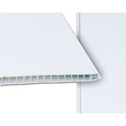 Панели пластиковые белый фарфор/белый бархат ОРТО (Россия) длина 2,7 и 3 м ширина 250 мм
