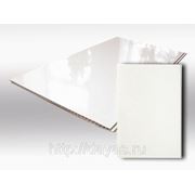 Панель пластиковая белая лаковая 0,25 х 3м фото