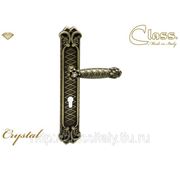 Дверная ручка CLASS на пластине 1090 Crystal Cyl ( Итальянская дверная фурнитура) фото