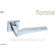 Итальянская Дверная ручка на квадратной розетке FORME GR250 GENOVA “W“ фото