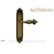 Дверная ручка на пластине Melodia 230 Pass МАТОВАЯ БРОНЗА, Итальянская дверная фурнитура фотография