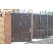 Ворота металлические кованые на заказ фотография