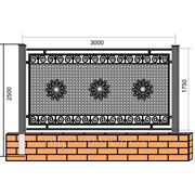 Кованый забор ЗК - 22 фото
