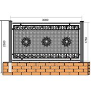 Кованый забор ЗК - 22