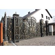 Кованые ворота Викинги фотография