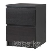 Ящик Комод с 2 ящиками черно-коричневый МАЛЬМ фотография