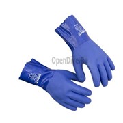 Синие резиновые перчатки Santi