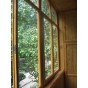 Рамы оконные деревянные балконные фотография