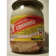 Свинина тушеная стеклянная банка фото