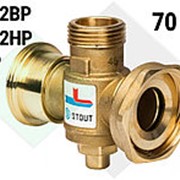 STOUT Термостатический смесительный клапан для твёрдотопливных котлов 1.1/2" НР, 1" НР, 1.1/2" ВР 70°С