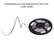 Лента светодиодная SMD5050-60-54-12-144-3200 60LED/М IP54 12В 144ВТ 3200К фотография
