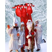 Новогоднее поздравление Деда Мороза и Снегурочки фото