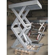 Двухножничные подъёмные гидравлические столы фото