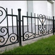 Ограда металлическая фото