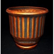 Горшок для цветов из керамики ручной работы “Олимп средний“ фото
