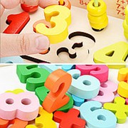 Детские Деревянные Игрушки Количество Чисел, Соответствующих Форме Раннего Образования Математика Арифметика