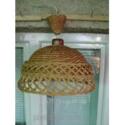 Плетеная люстра из лозы Солнышко с патроном для лампочки фото