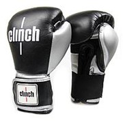 Перчатки боксерские Clinch Prime C151 (Черный+серебристый, 12oz)