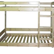 Прочная двухъярусная деревянная кровать, 80*190*150/170 фото