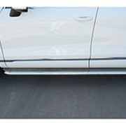 Пороги VW Touareg 2014–2018 (вариант 3 труба с листом 63 мм) фотография
