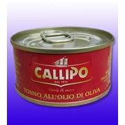 Тунец Желтоперый в Оливковом Масле консерва - Tonno Yellowfin all’Olio di Oliva (Callipo) – 80 грм. фотография
