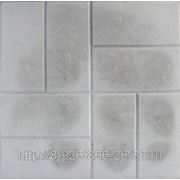 Тротуарная плитка 400х400х50 «8 кирпичей» цвет серый фото