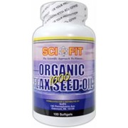 Жирные кислоты SciFit Organic Flax Seed Oil 1000 (200 гел.капс) фото