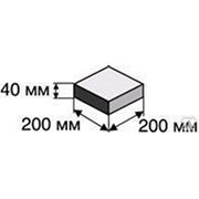 Средний квадрат 200х200х40 1К.4 гранит гладкий на сером цементе серая фото