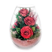 Роза в стекле tm FIORA DVS-Rr3 29660 фото