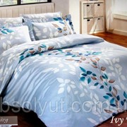 Комплект постельного белья Mariposa Satin Deluxe Ivy V2 mavi евро фотография