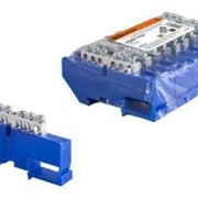 Шина “N“ нулевая с изолятором на DIN-рейку 6x9мм стойка бол. 6 групп никелированная TDM ELECTRIC SQ0801-0326 фото