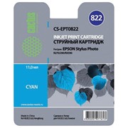 Картридж струйный CACTUS (CS-EPT0822) для EPSON Stylus R270/R390/ RX590, голубой фотография