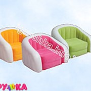 Мебель надувная кресло велюровое двухцветное 68571 фото